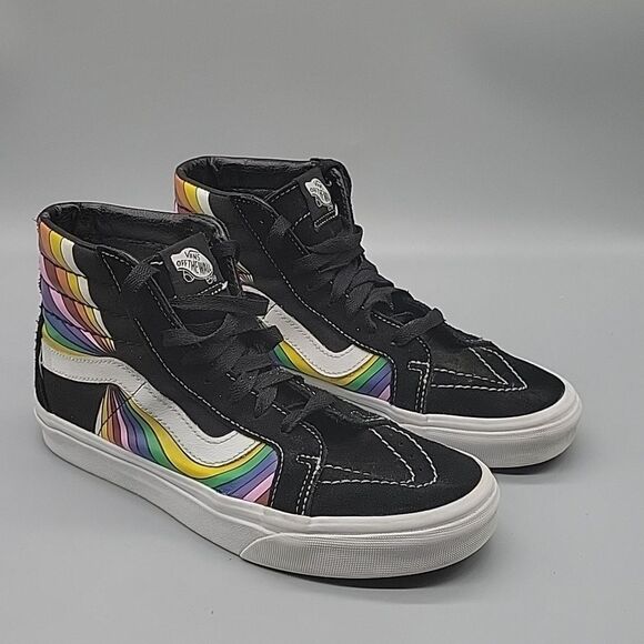 Vans Sk8-Hi Reissue Refract High Top Sneakers Rainbow (Men 6 /Women 7.5) - Picture 1 of 8
